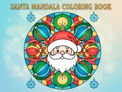 Spil Santa Mandala Coloring Book online