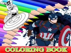 Spil Coloring Book for Captain America online