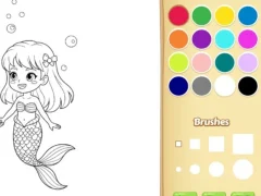 Spil Mermaid Coloring Book For Kids online