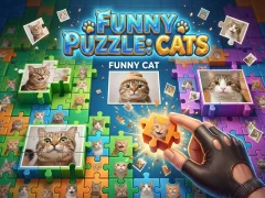Spil Funny Puzzle: Cats online