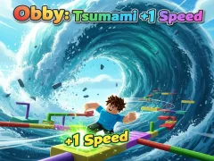 Spil Obby: Tsunami +1 speed online