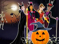 Spil Princesses Halloween Night online