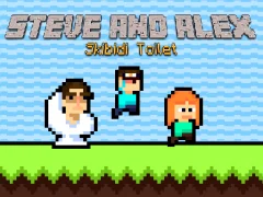 Spil Steve and Alex Skibidi Toilet online
