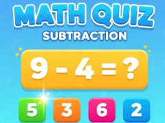 Spil Math Quiz - Subtraction online