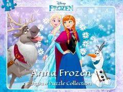 Spil Anna Frozen Jigsaw Puzzle Collection online