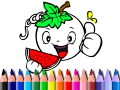 Spil Back To School: Vegy Coloring Book online