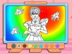 Spil Coloring Book: Wednesday Addams Dancing online