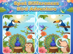 Spil Spot Differences Bird Adventure online