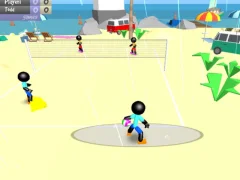 Spil Stickman Beach Volleyball online