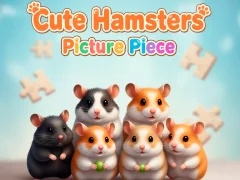Spil Cute Hamsters Picture piece online