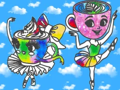 Spil Coloring Book for kids: Ballerina Cappuccina online