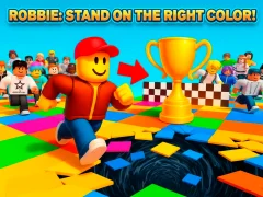 Spil Robbie: Stand on the Right Color! online