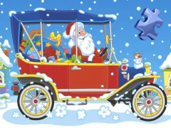 Spil Christmas Cars Jigsaw online