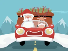 Spil Santa Giving Presents Jigsaw online