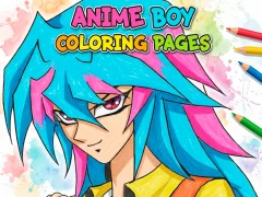 Spil Anime Boy Coloring Pages online