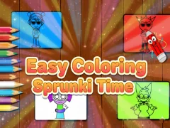 Spil Easy Coloring Sprunki Time online