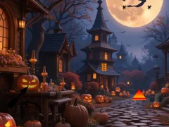 Spil Halloween Spider Web Treasure Escape online