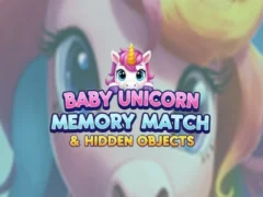 Spil Baby Unicorn Memory Match & Hidden Objects online