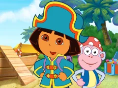 Spil Dora The explorer Dora's Pirate Boat Treasure Hunt online