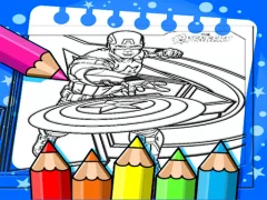 Spil Captain America Coloring Book online