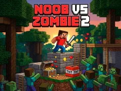 Spil Noob vs Zombie 2 online
