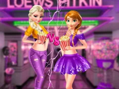 Spil Ellie and Annie Movie Night online