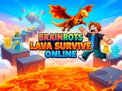 Spil Brainrots Lava Survive Online online