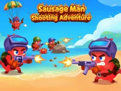 Spil Sausage Man Shooting Adventure online