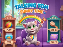 Spil Talking Tom Funny Time online