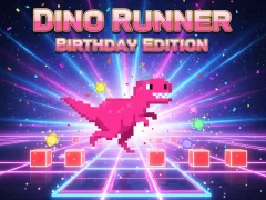 Spil Dino Runner Birthday Edition online