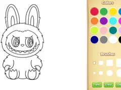 Spil Labubu Coloring Book online