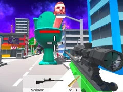 Spil Skibidi Toilet FPS Shooting Survival online