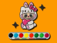 Spil Labubu Coloring Adventure online