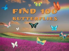 Spil Find 100 butterflies online
