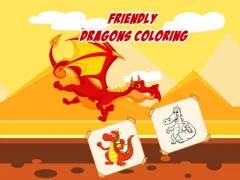 Spil Friendly Dragons Coloring online
