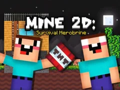 Spil Mine 2D Survival Herobrine online