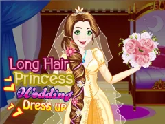 Spil Long Hair Princess Wedding Dress up online