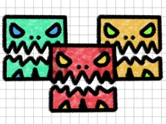 Spil Geometry Dash Paper Note online