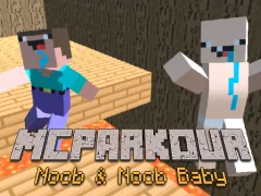 Spil MCParkour Noob & Noob Baby online