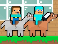 Spil Noob vs Pro HorseCraft online