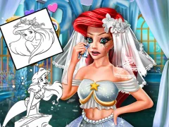 Spil Coloring Book for Ariel Mermaid online