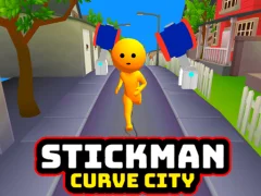 Spil Stickman Curve City online