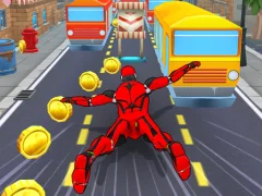 Spil Subway Run Superhero Robot online