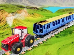 Spil Chain Tractor Train Towing Game 3D online