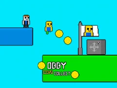 Spil Obby vs Bacon Rainbow Parkour online