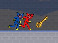 Spil Stickman Huggy Party Duo online