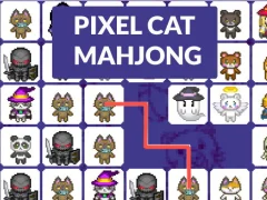 Spil Pixel cat mahjong online