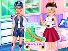 Spil BFF Skating Practice online