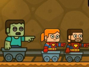 Spil 2 Player BlockMiner Escape  online