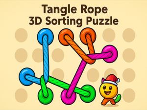 Spil Hazel Tangle Rope 3D: Sortering af puslespil online